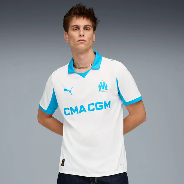 PUMA MARSEILLE 25-26 HOME JERSEY WHITE/BLEU AZUR