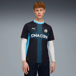 PUMA MARSEILLE 25-26 AWAY JERSEY NEW NAVY/LUMINOUS BLUE