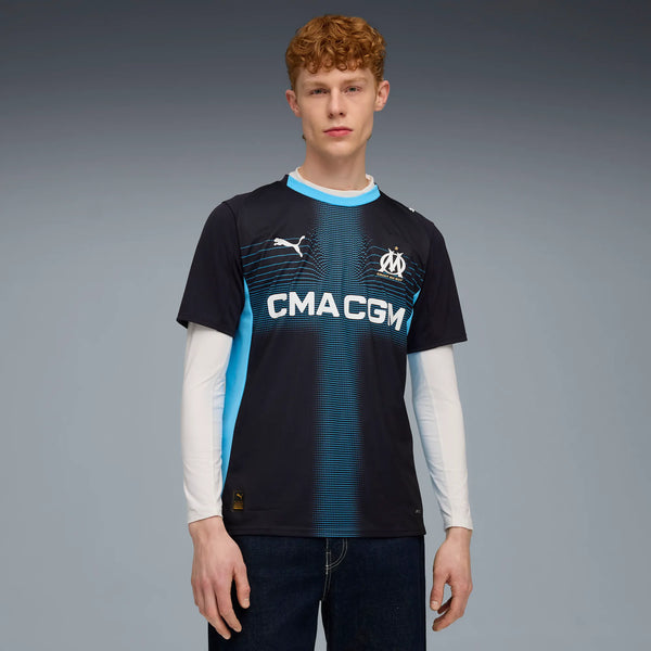 PUMA MARSEILLE 25-26 AWAY JERSEY NEW NAVY/LUMINOUS BLUE