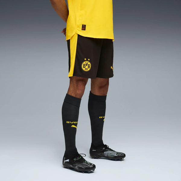 PUMA DORTMUND 25-26 HOME SHORT BLACK/FASTER YELLOW