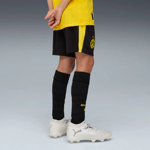 PUMA JR DORTMUND 25-26 HOME SHORT BLACK/FASTER YELLOW