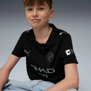 PUMA JR CITY 25-26 AWAY JERSEY BLACK