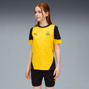 PUMA JR DORTMUND 25-26 TR JERSEY FASTER YELLOW/BLACK
