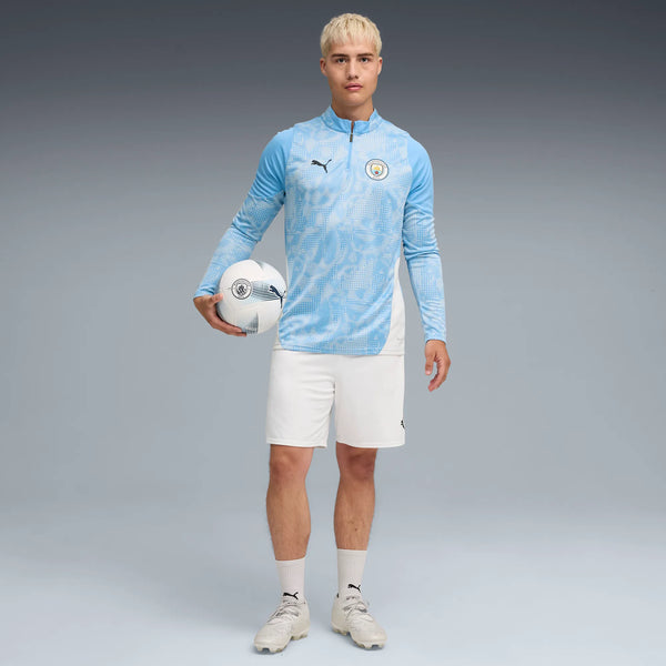 PUMA CITY 25-26 TR ZIP TOP TEAM LIGHT BLUE