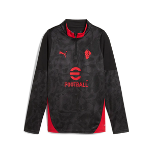 PUMA JR MILAN 25-26 ZIP TOP BLACK