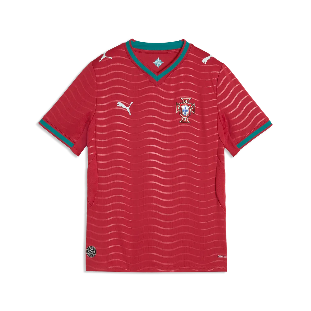 PUMA JR PORTUGAL WC26 HOME JERSEY CLUB RED/GREEN LAGOON