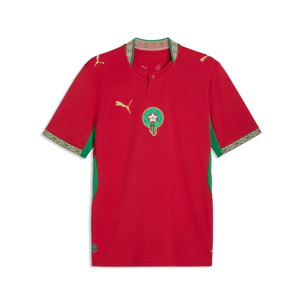 PUMA MAROKKO WC26 HOME JERSEY FAST RED/VICTORY GOLD