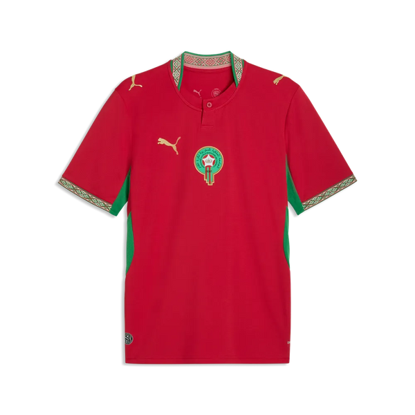 PUMA MAROKKO WC26 HOME JERSEY FAST RED/VICTORY GOLD