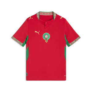 PUMA JR MAROKKO WC26 HOME JERSEY FAST RED/VICTORY GOLD