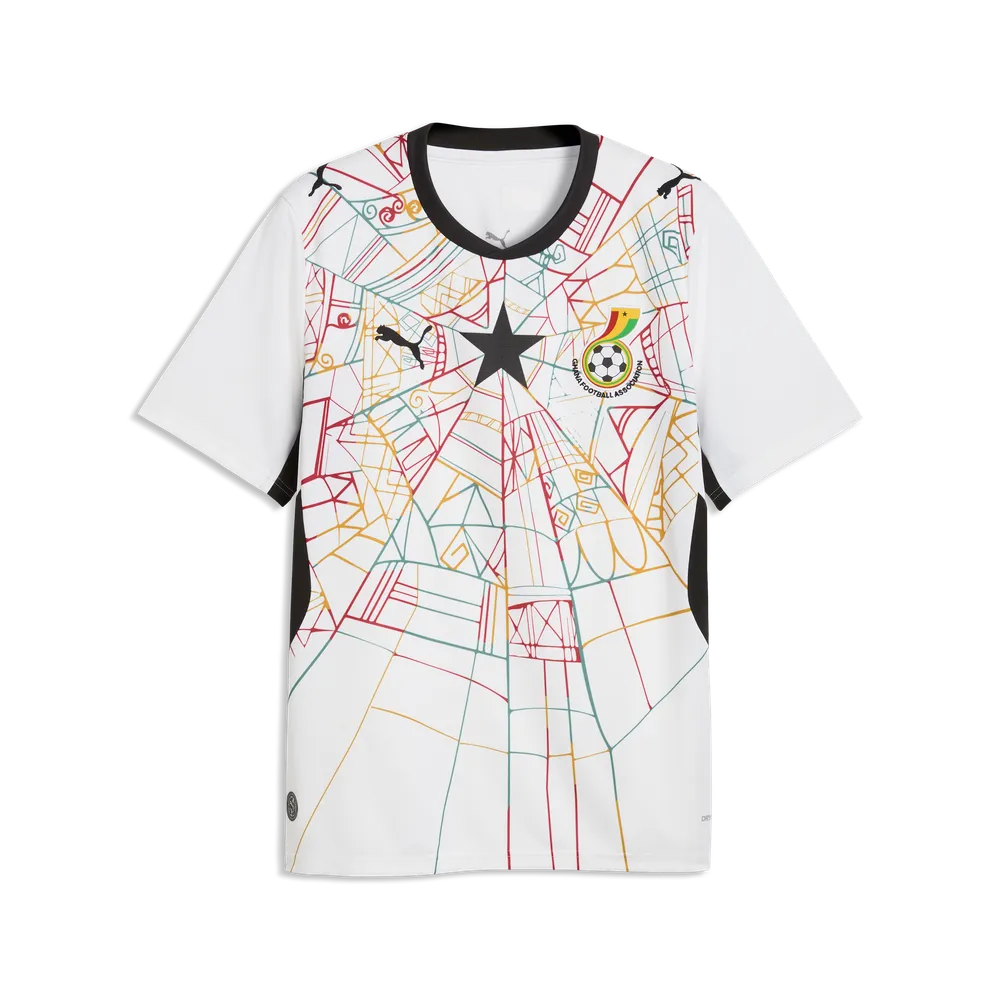 PUMA GHANA WC26 HOME JERSEY WHITE/BLACK