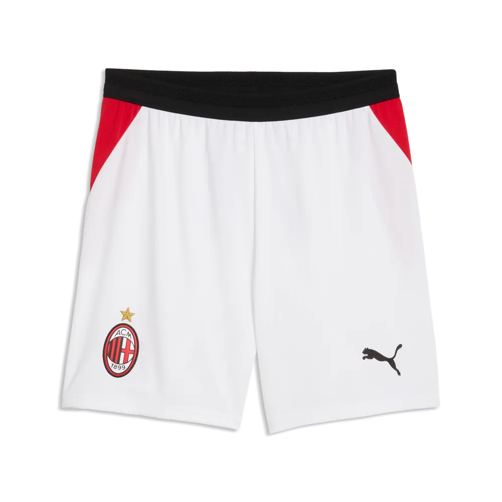 PUMA JR MILAN 26-27 HOME SHORT WHITE/FOR ALL TIME RED