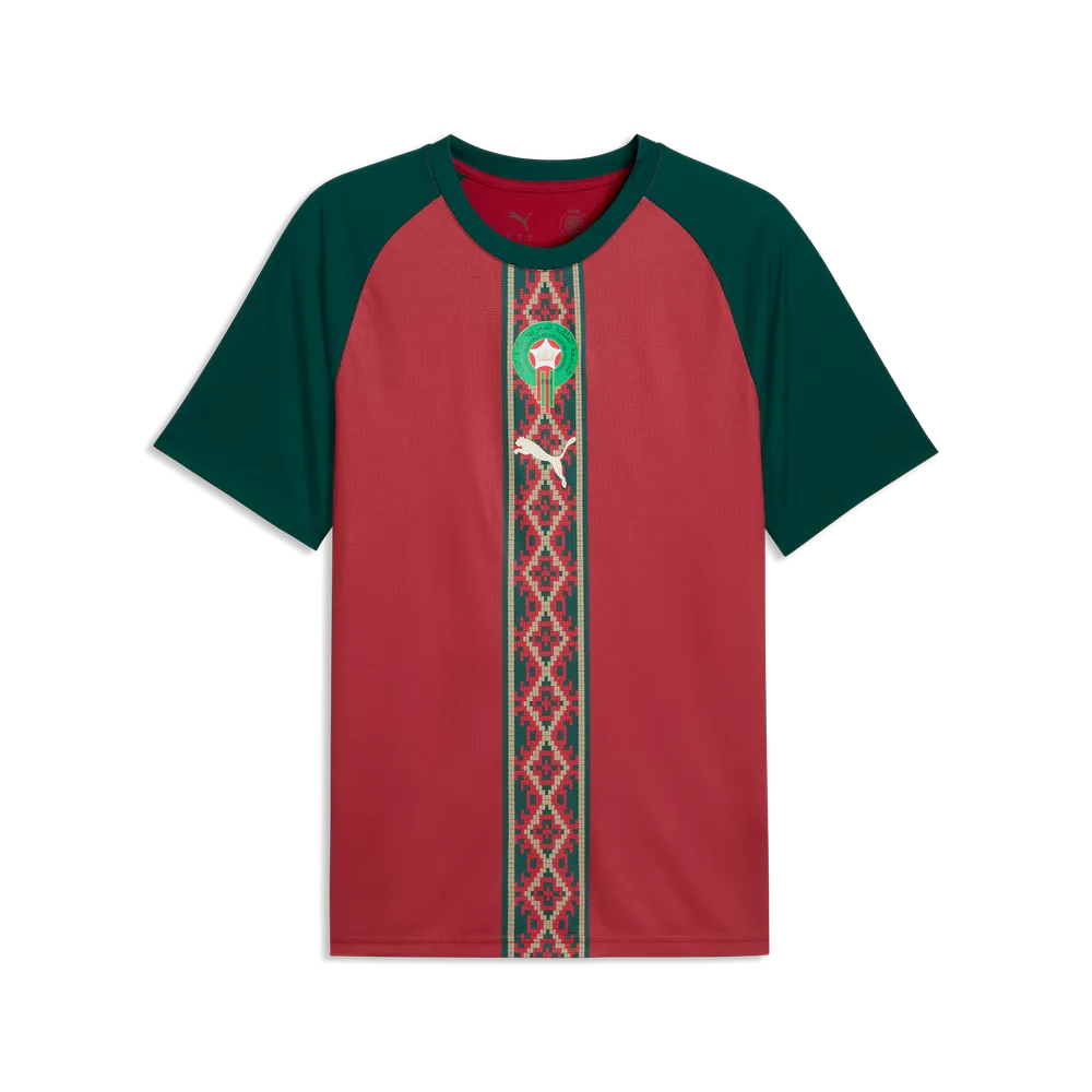 PUMA MAROKKO WC26 WARM UP JERSEY DARK CRIMSON/MYRTLE