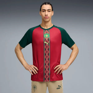 PUMA MAROKKO WC26 WARM UP JERSEY DARK CRIMSON/MYRTLE