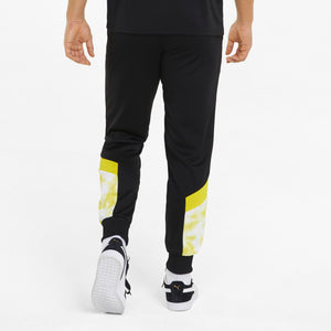 PUMA DORTMUND 22 ICONIC MCS MESH TRACK PANT BLACK/YELLOW