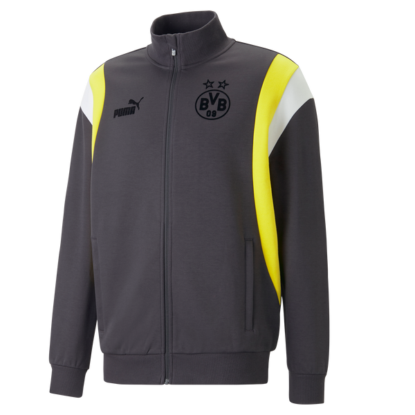 PUMA DORTMUND 22-23 ARCHIVE TRACK JACKET FLAT DARK GRAY