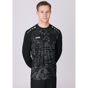 JAKO GK SHIRT TROPICANA ZWART/ANTRACIET