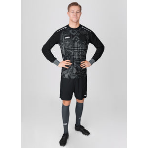 JAKO GK SHIRT TROPICANA ZWART/ANTRACIET