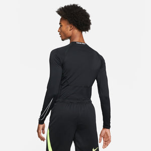 NIKE PRO TOP COMPRESSION CREW LS BLACK