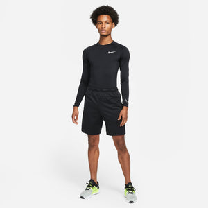 NIKE PRO TOP COMPRESSION CREW LS BLACK