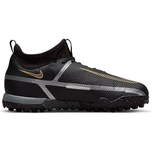 NIKE JR PHANTOM GT ACADEMY DF TF BLACK/METALLIC DARK GOLD