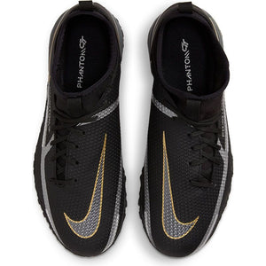 NIKE JR PHANTOM GT ACADEMY DF TF BLACK/METALLIC DARK GOLD