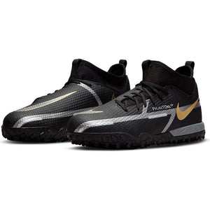 NIKE JR PHANTOM GT ACADEMY DF TF BLACK/METALLIC DARK GOLD