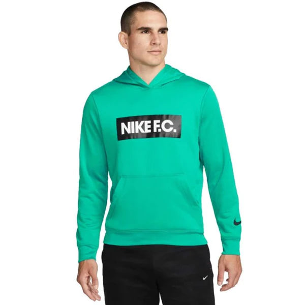 NIKE FC FLEECE HOODIE NEPTUNE GREEN/WHITE/BLACK