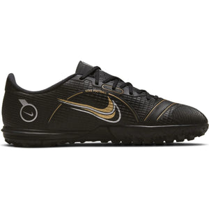 NIKE JR MERCURIAL VAPOR 14 ACADEMY TF BLACK/METALLIC DARK GOLD
