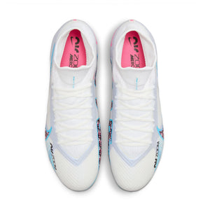 NIKE ZOOM MERCURIAL SUPERFLY 9 PRO FG WHITE/BALTIC BLUE/PINK