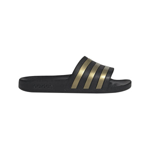 ADI ADILETTE AQUA CORE BLACK/GOLD METALLIC