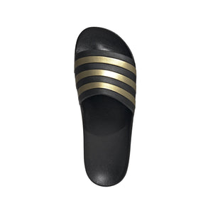 ADI ADILETTE AQUA CORE BLACK/GOLD METALLIC
