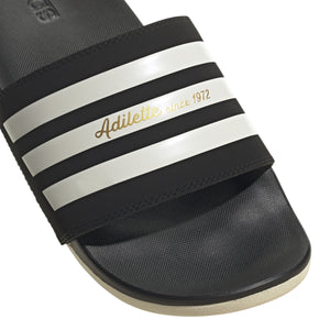 ADI ADILETTE COMFORT CORE BLACK/WONDER WHITE/GOLD METALLIC