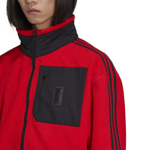 ADI BELGIE WC22 FLEECE JACKET RED/BLACK