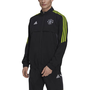 ADI MAN U 22-23 EU PRE SUIT BLACK