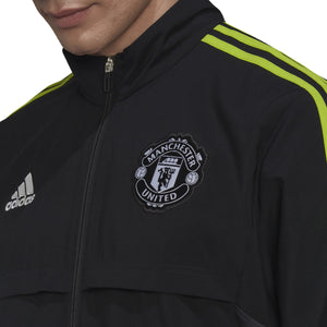 ADI MAN U 22-23 EU PRE SUIT BLACK
