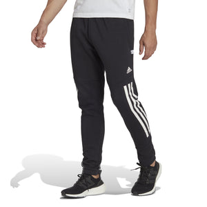 ADI FUTURE ICON THREE STRIPES FLEECE PANT BLACK