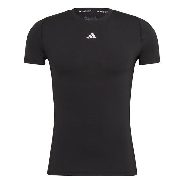 ADI TECHFIT SHORT SLEEVE TOP BLACK