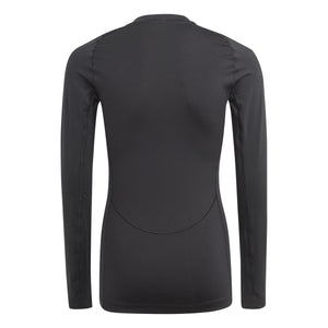 ADI JR TECHFIT LONG SLEEVE TOP BLACK