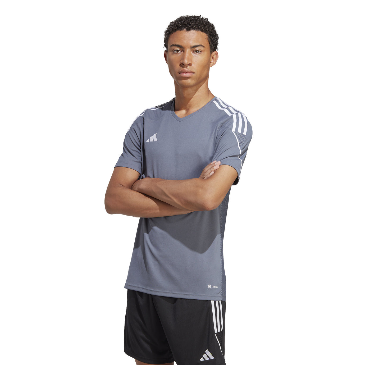 ADI TIRO 23 LEAGUE JERSEY GREY