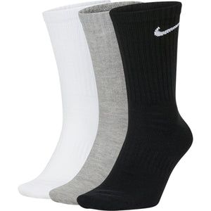 NIKE EVERYDAY CUSHIONED SOCK 3PAIR GREY/BLACK/WHITE